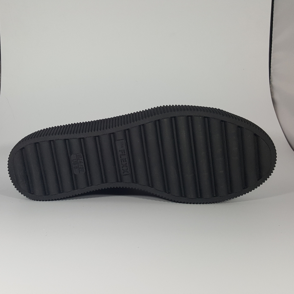 The Flexx Red Plaid and Black Platform Sneaker - Picture 2 of 3